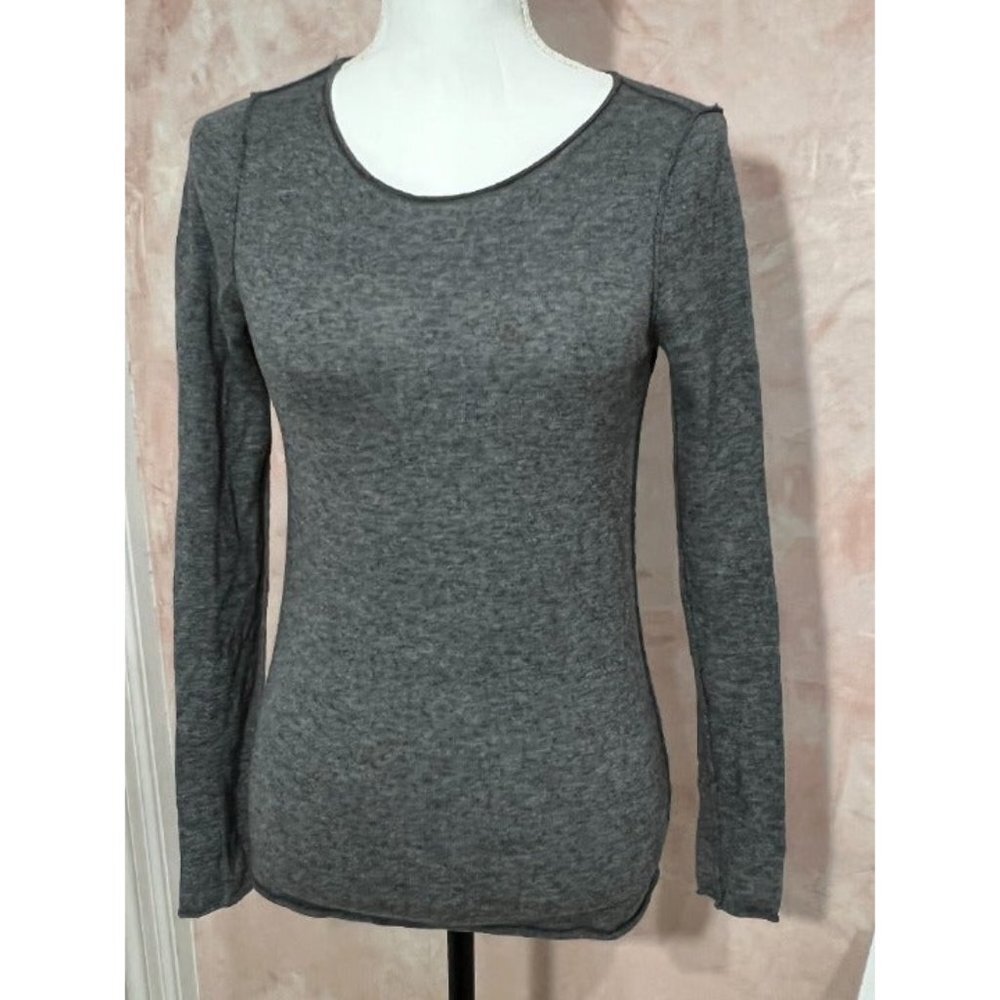 zadig and voltaire wool /cashmere sweater back printed "HAPPINESS"Women size xxs